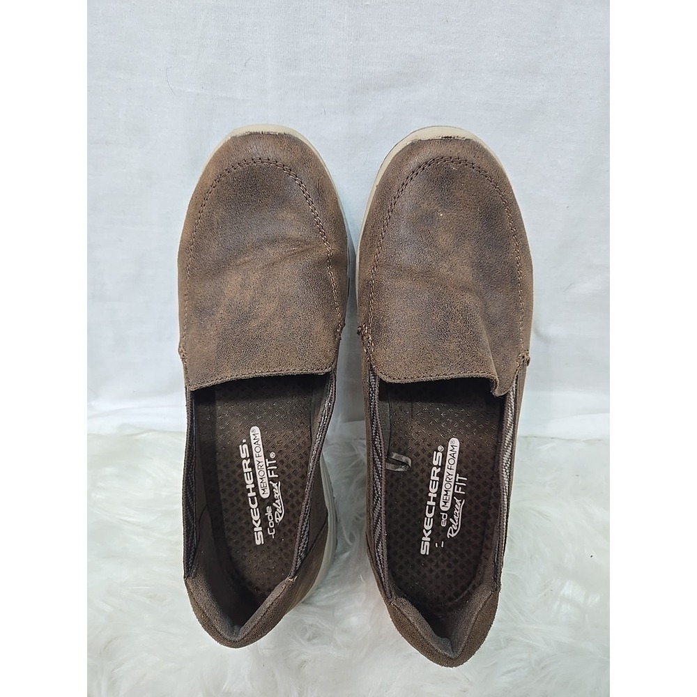 SKECHERS Reggae Fest 2.0 Sweet Move‎ Women's 8.5 Brown Slip On Loafers Shoes - Picture 2 of 9